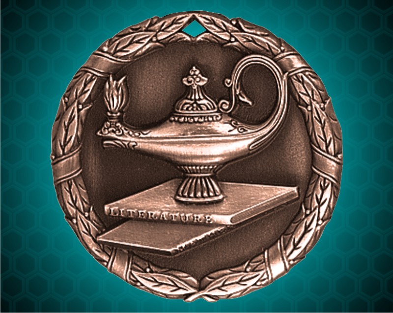 1 1/4 inch Bronze Lamp of Knowledge XR Medal
