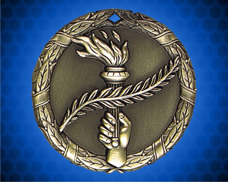 1 1/4 inch Gold Victory XR Medal 