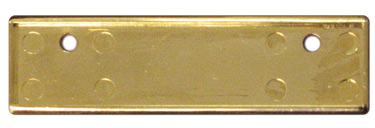 Small Gold Square Corner Name Tag Frame