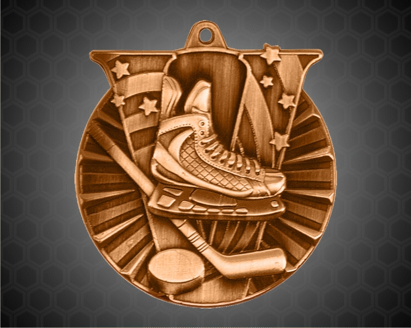 2 Inch Bronze Hockey Victory Medal