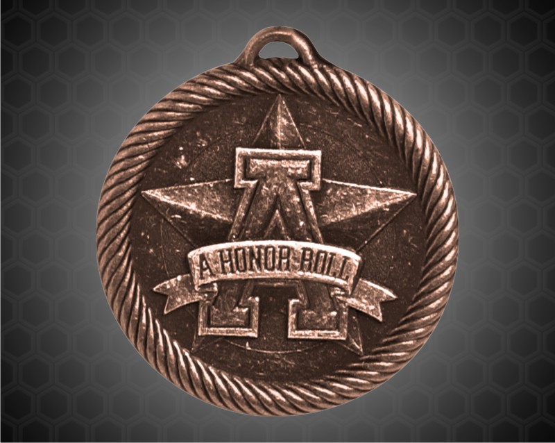 2 inch Bronze "A" Honor Roll Value Medal