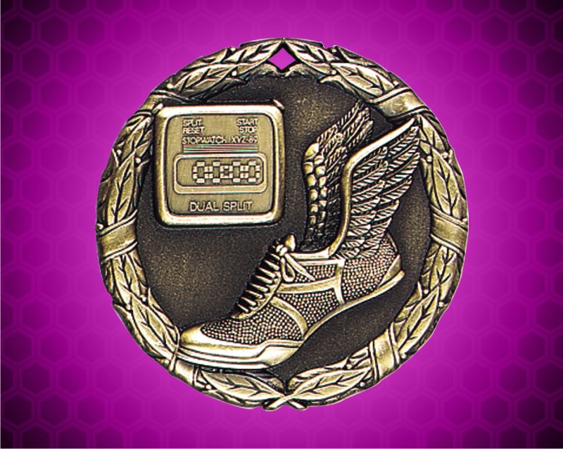 2 inch Gold Track XR Medal