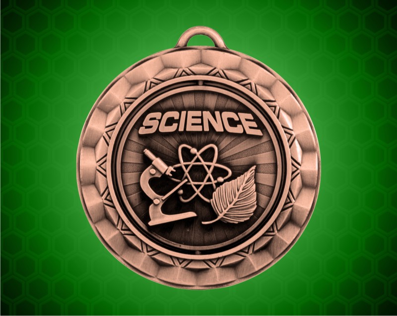 2 5/16 Inch Bronze Science Spinner Medal