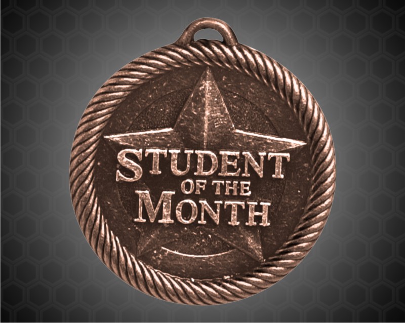 2 inch Bronze Student of the Month Value Medal