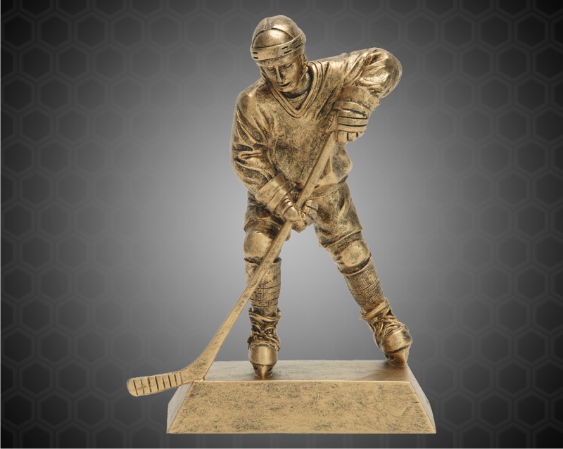 8" Gold Male Hockey Resin