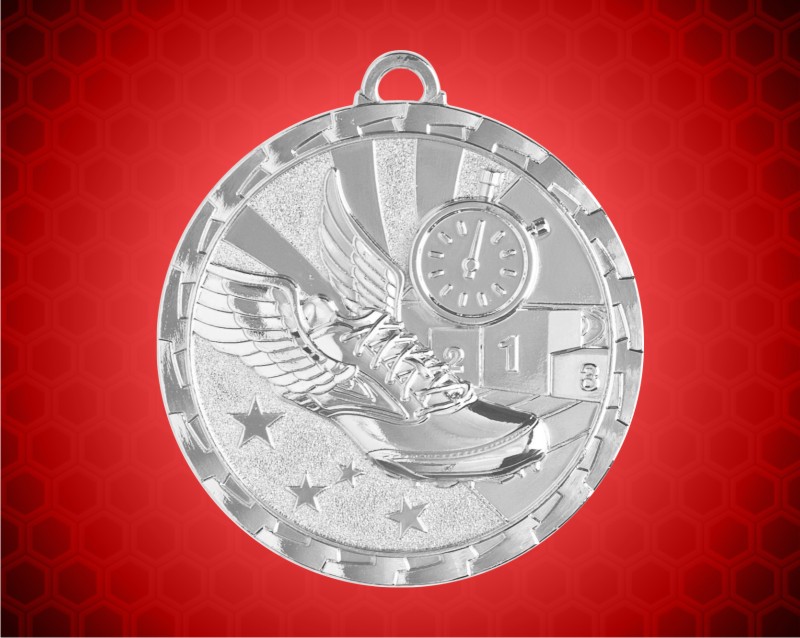 2 inch Silver Track Bright Medal