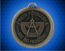 2 inch "Math Problems are No Problem" Value Medal