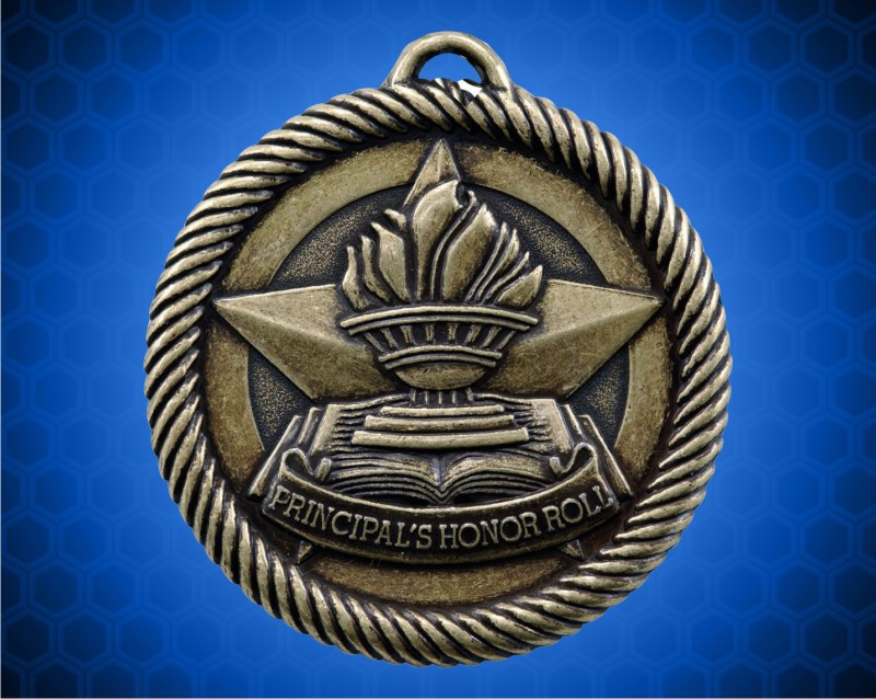 2 inch Gold Principal's Honor Roll Value Medal