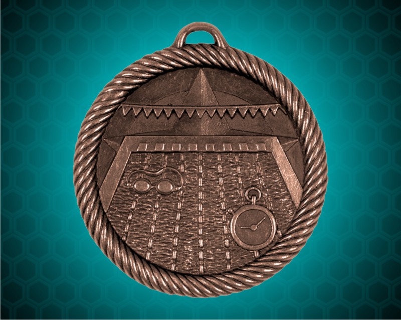 2 inch Bronze Swimming Value Medal