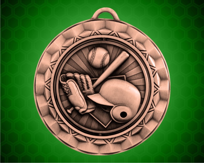 2 5/16 inch Bronze Baseball Spinner Medal