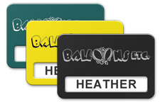 Reusable Windowed Plastic Nametags