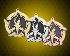 2 1/4 inch Victory Super Star Medals
