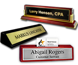 Piano Finish Desk Name Plates