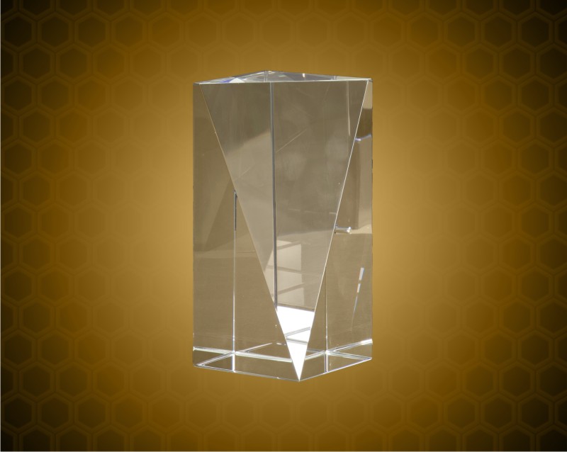 6 inch Crystal Triangle Front Pillar