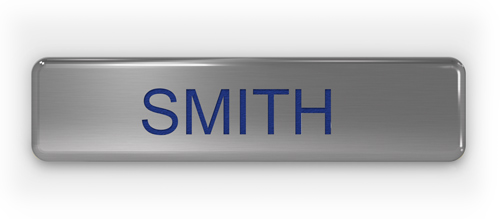 Satin Silver USAF Elite Series Name Tag