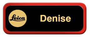 Metal Name Tag: Black and Gold with a Red Border