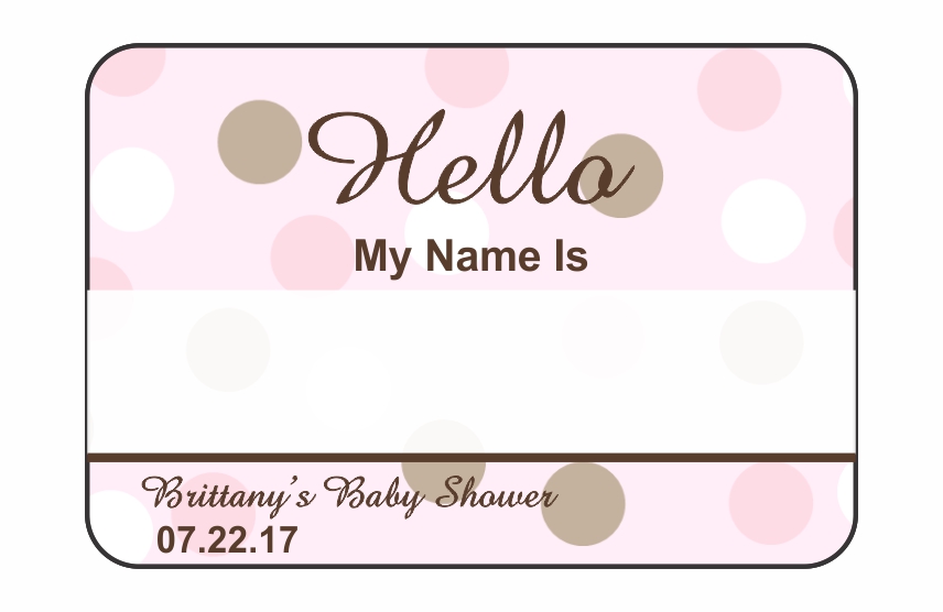 Hello Tags - Baby Shower Girl 2
