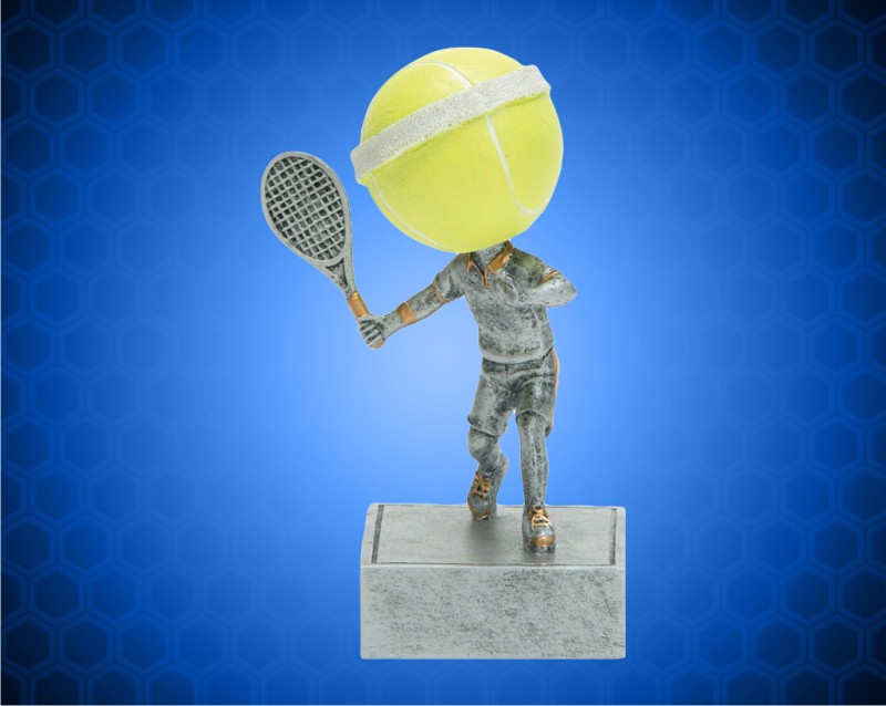 Resin 5 1/2" Tennis Bobblehead Trophy Award engraved