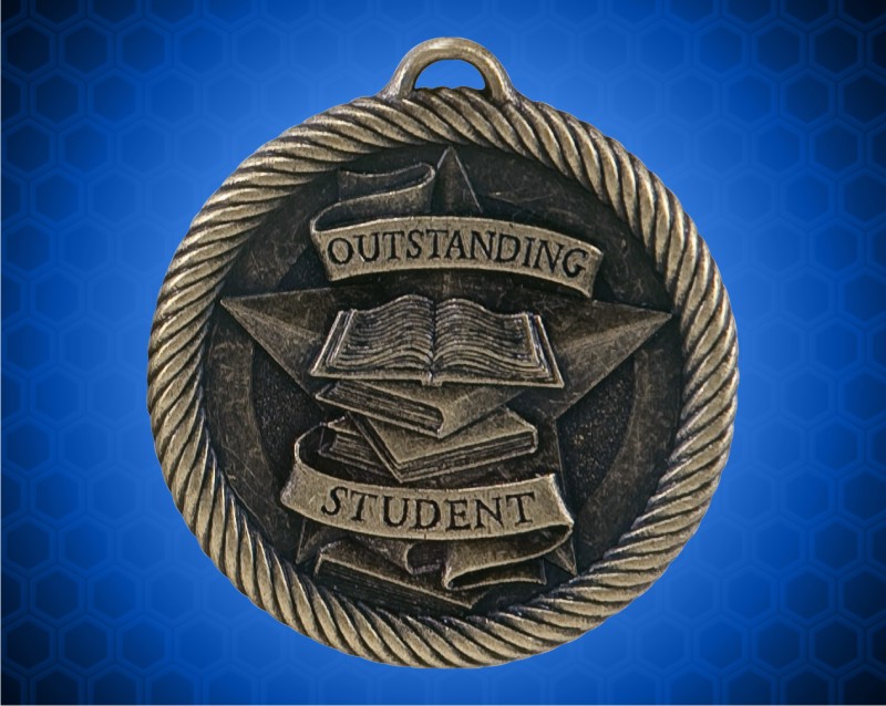 2 inch Gold Outstanding Student Value Medal