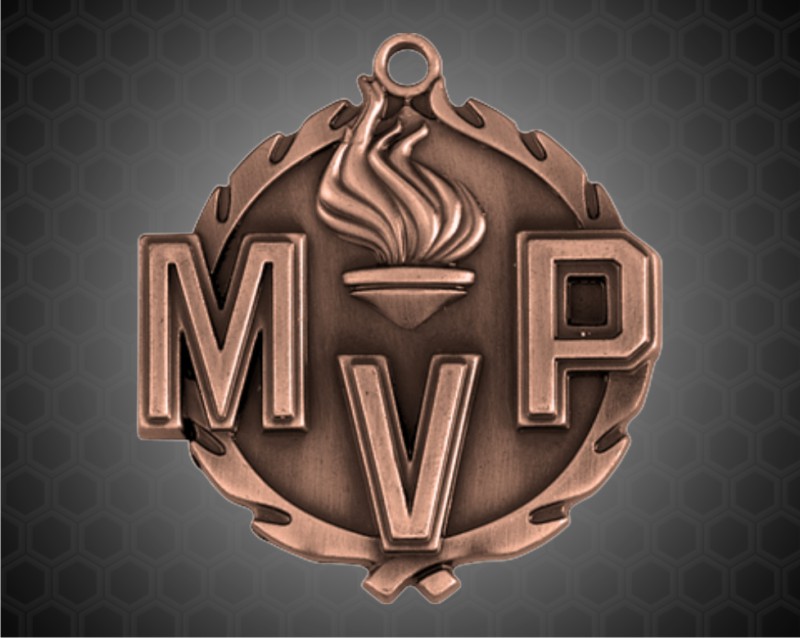 1 3/4 inch Bronze MVP Wreath Medal