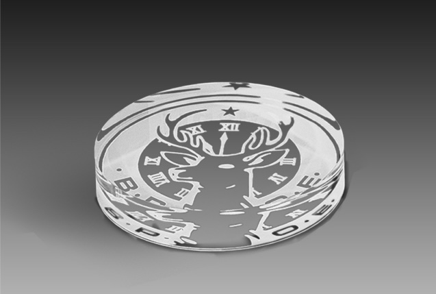 Traditional Round Acrylic Paperweight
