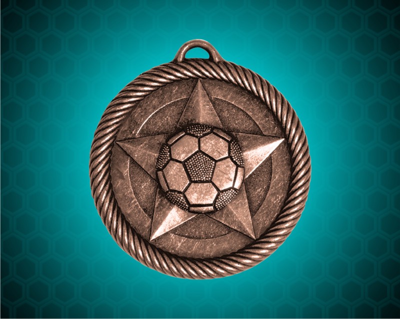 2 inch Bronze Soccer Value Medal