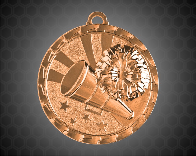 2 Inch Bronze Cheerleading Bright Medal