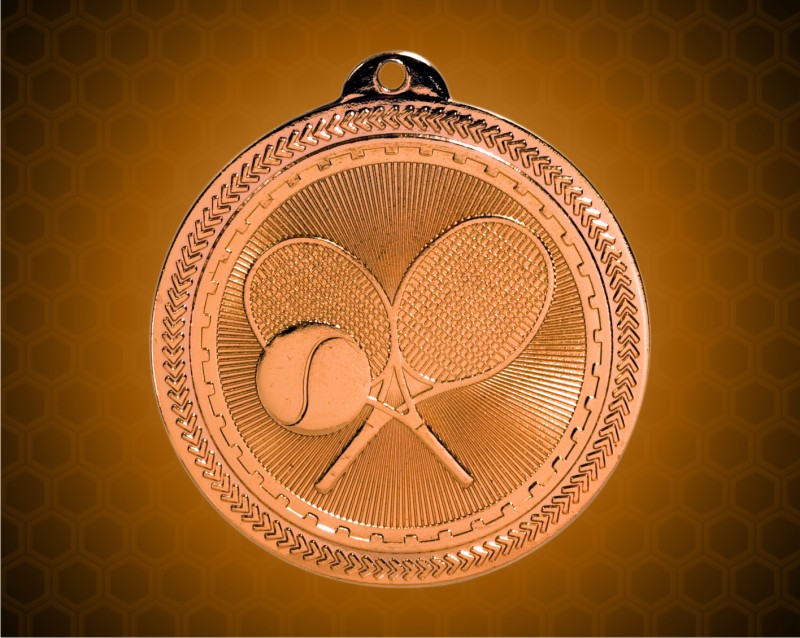 2 inch Bronze Tennis Laserable BriteLazer Medal