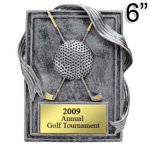 Golf Plaque Standing Award