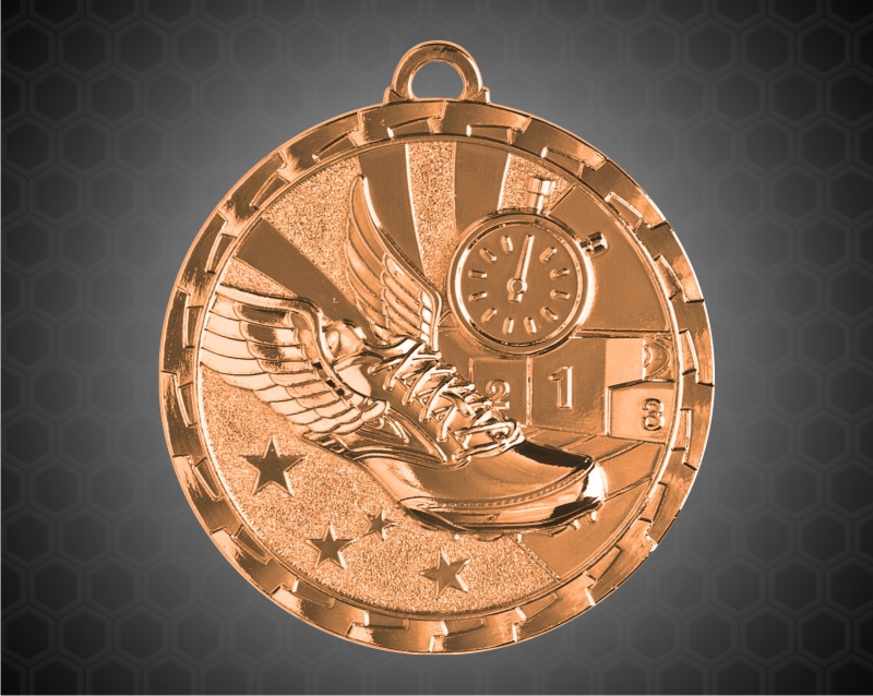 2 inch Bronze Track Bright Medal