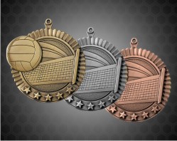 2 3/4 Inch Volleyball Star Medal