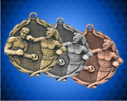 1 3/4 Inch Boxing Wreath Medal