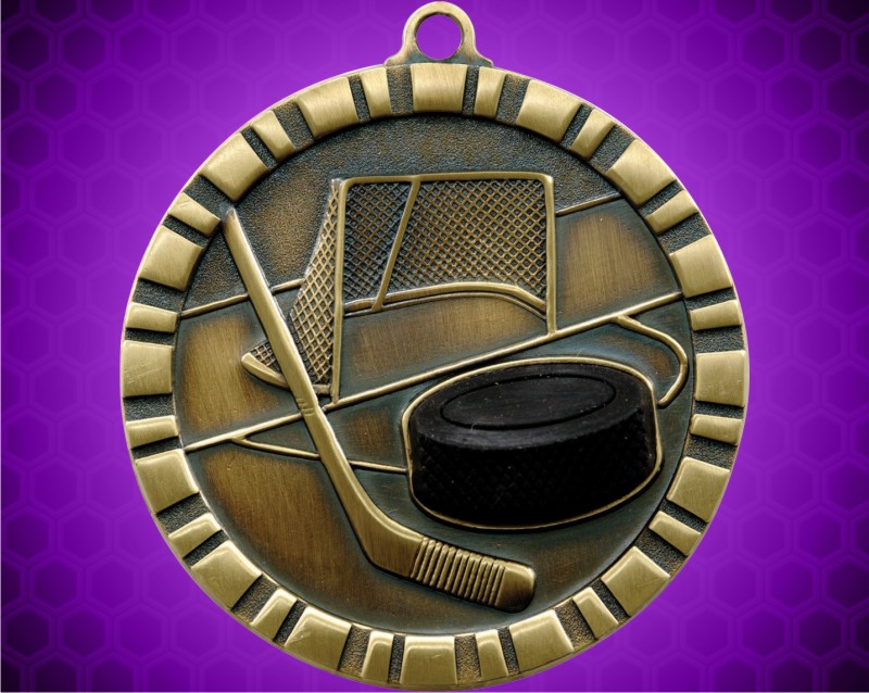 2 inch Hockey 3-D Medal