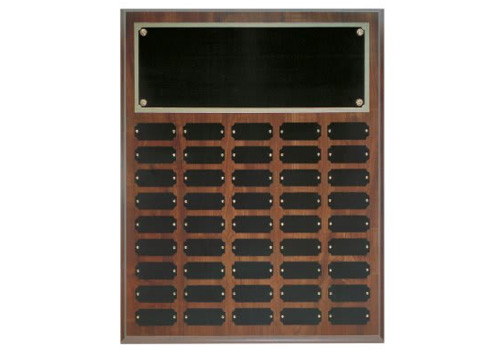 16 x 20 Inch Cherry Finish Perpetual Plaque (45 Plates)