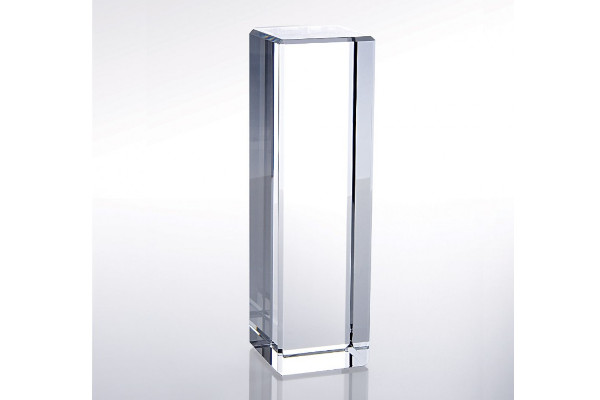 4 x 2 3/8 x 2 3/8 Column Crystal Paperweight