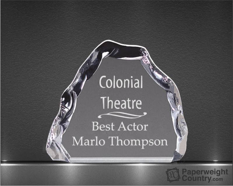 6 x 7 x 1 Inch Iceberg Acrylic Paperweight