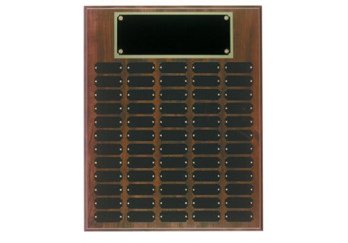 16 x 20 Inch Cherry Finish Perpetual Plaque (60 Plates)