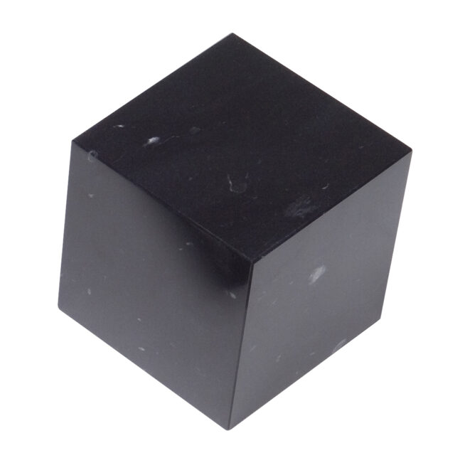 3 x 3 x 3 Inch Black Marble Cube Paperweight
