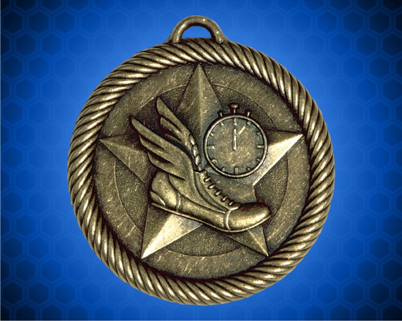 2 inch Gold Track Value Medal