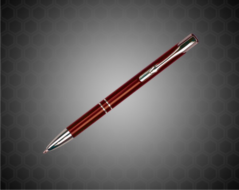 5 3/8 inch Gloss Burgundy Ballpoint Pen
