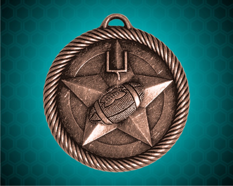 2 inch Bronze Football Value Medal