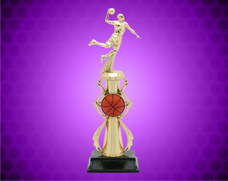 13" Male Basketball Color Sport Trophy