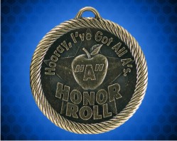 2 inch "Apple A Honor Roll" Value Medal