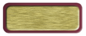 Blank Brushed Gold Nametag with a Burgundy Metal Border