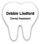 Smooth Plastic Tooth-Design2 Shape Name Tag - 1.85 x 1.73 inches