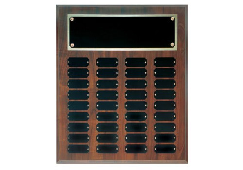 15 x 18 Inch Cherry Finish Perpetual Plaque (36 Plates)