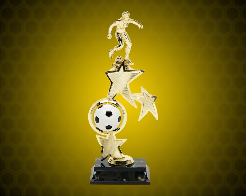 13" Female Soccer Spin Star Trophy