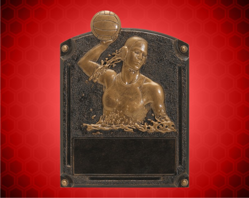 8" x 6" Legends of Fame Female Waterpolo Resin