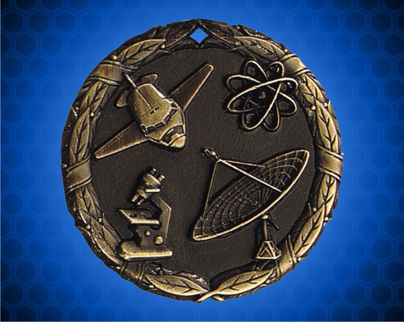 1 1/4 inch Gold Science XR Medal