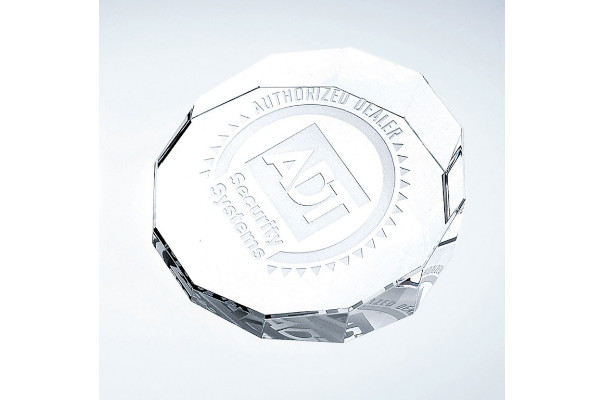 Duodecagon Crystal Paperweight
